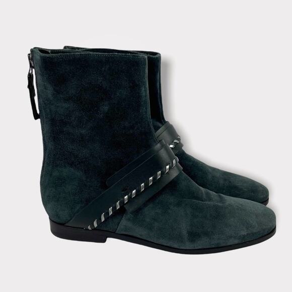 Carritz Bracelet Saddle Stitch Suede Boots Size 36 - Picture 5 of 11